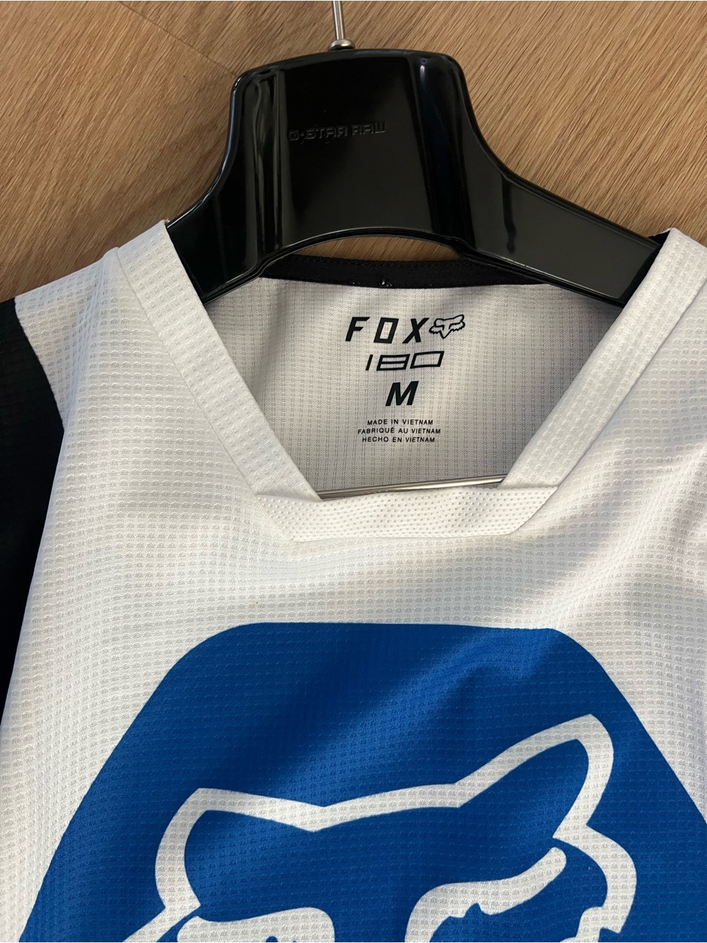 Fox Red and Blue Icon Racing Jersey - Picture 5 of 9